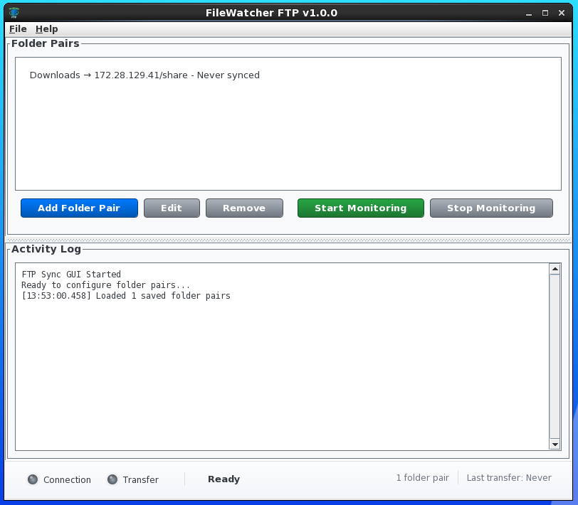File Watcher FTP view 2