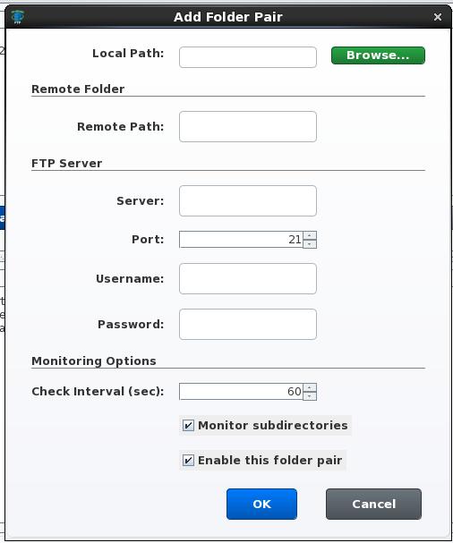 File Watcher FTP view 3